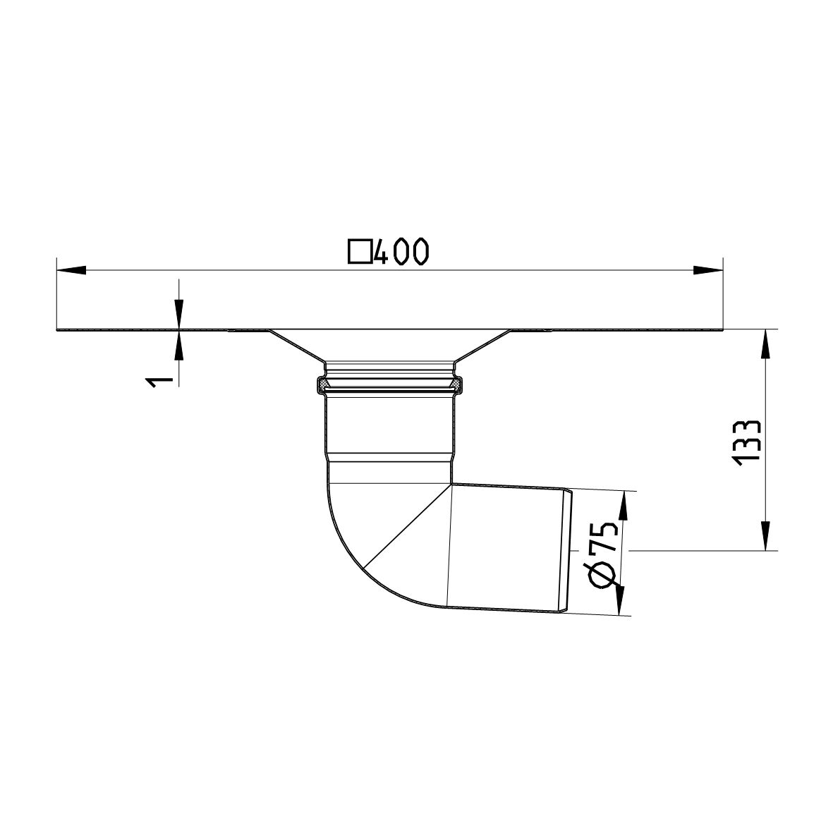 Line drawing of a lower part from the series Lower part-bitumen.