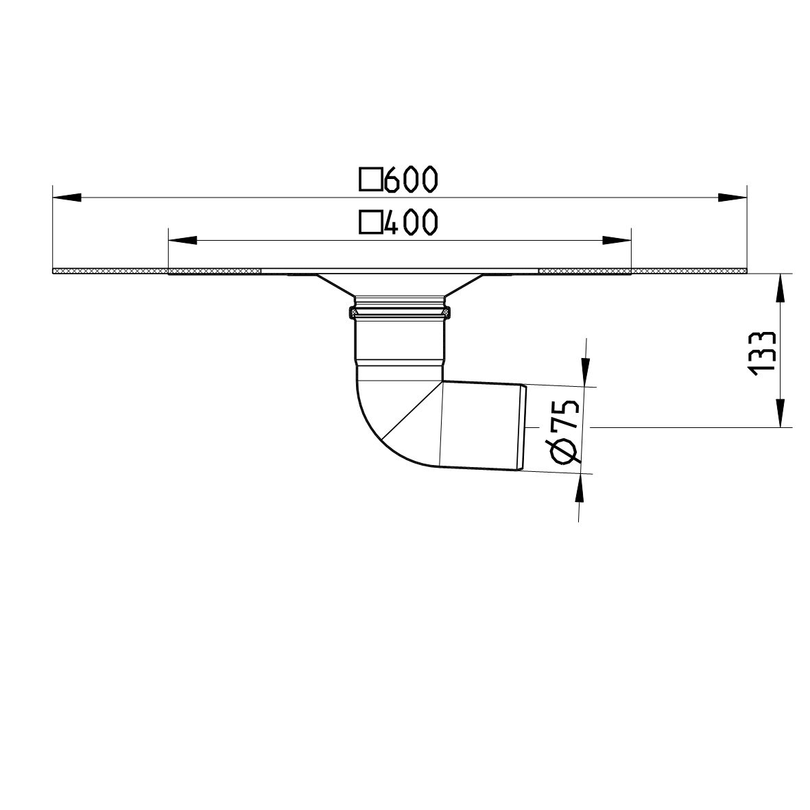 Line drawing of a lower part from the series Lower part-bitumen.